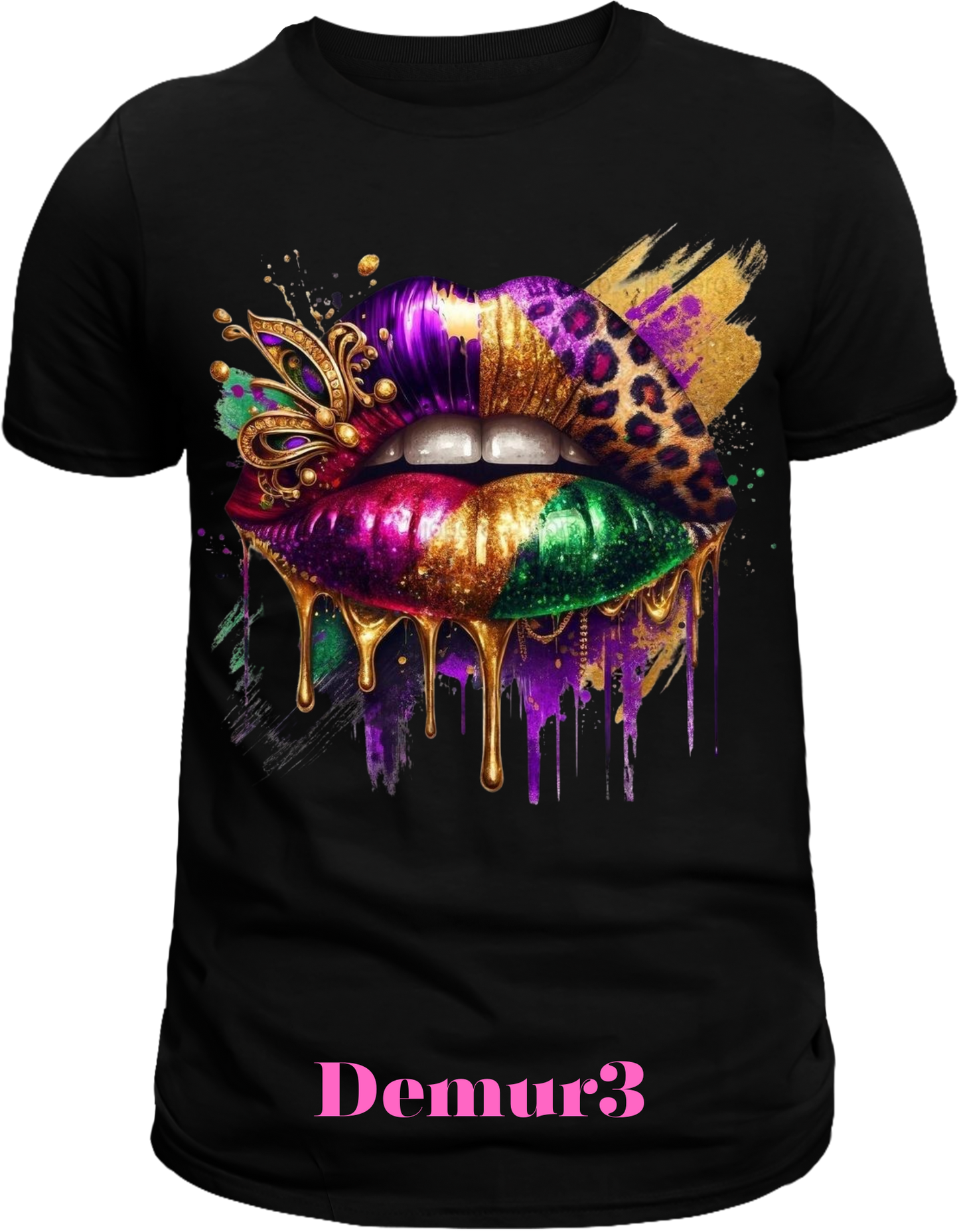 Ladies lips n demure Soft, Breathable, Casual Round Neck T-Shirt|Mi Sangre Boutique