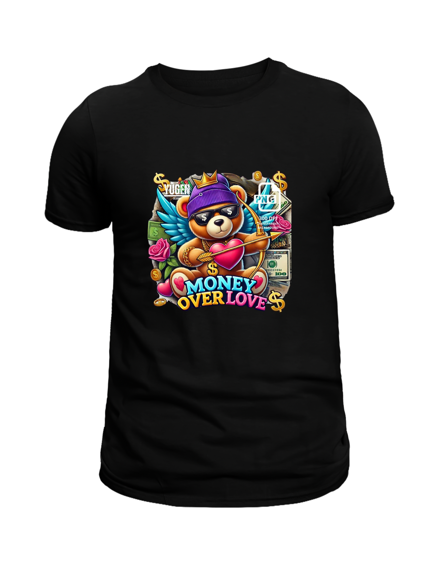Ladies Money over love shirt Soft, Breathable, Casual Round Neck T-Shirt|Mi Sangre Boutique