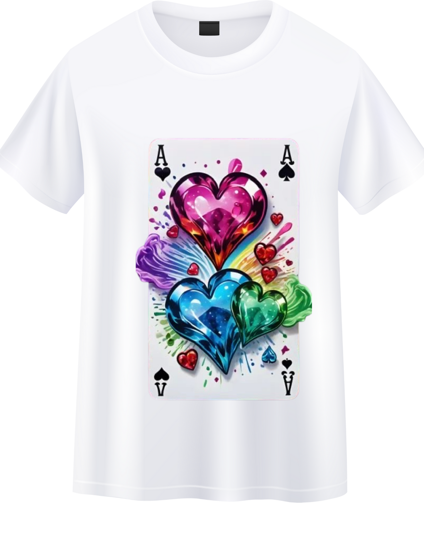 Gifts Graphic Tees Fun Graphic Print T-Shirt for ladies Ace Of Spade Graphic Shirt