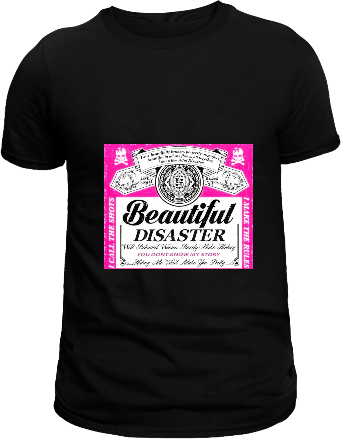 Mi Sangre Beautiful Disaster ladies shirt 100% Cotton Unisex T-Shirt - Soft, Breathable, Comfortable, Shirt