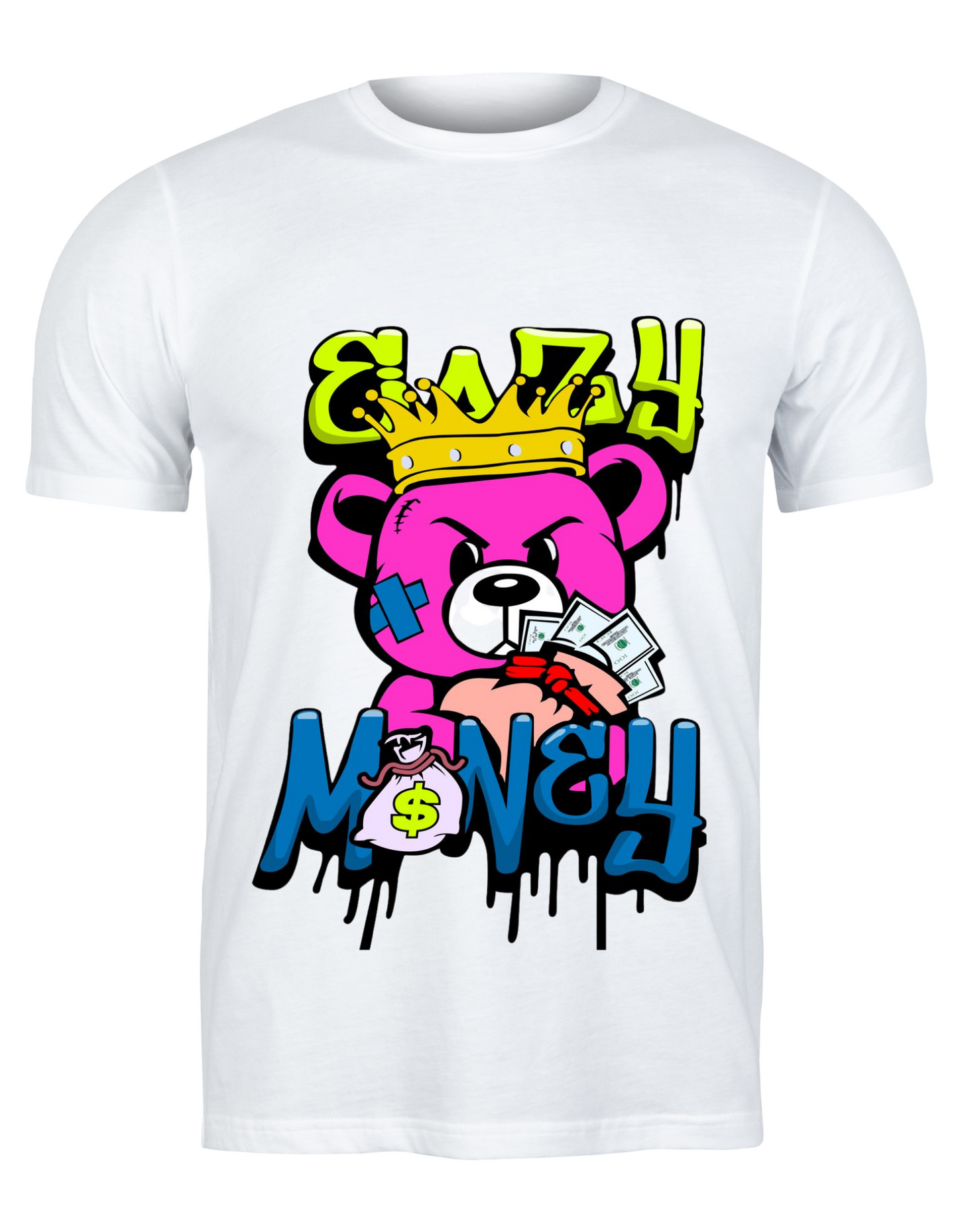 Eazy money Unisex Teddy bear Graphic tshirt|Mi Sangre boutique
