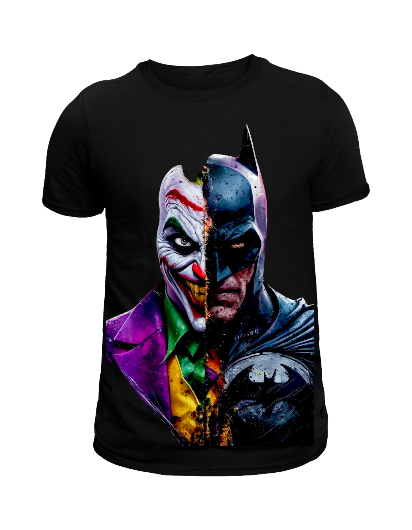 Graphic Tee, Soft, Breathable, Casual Round Neck T-Shirt For All Seasons Joker Batman Shirt