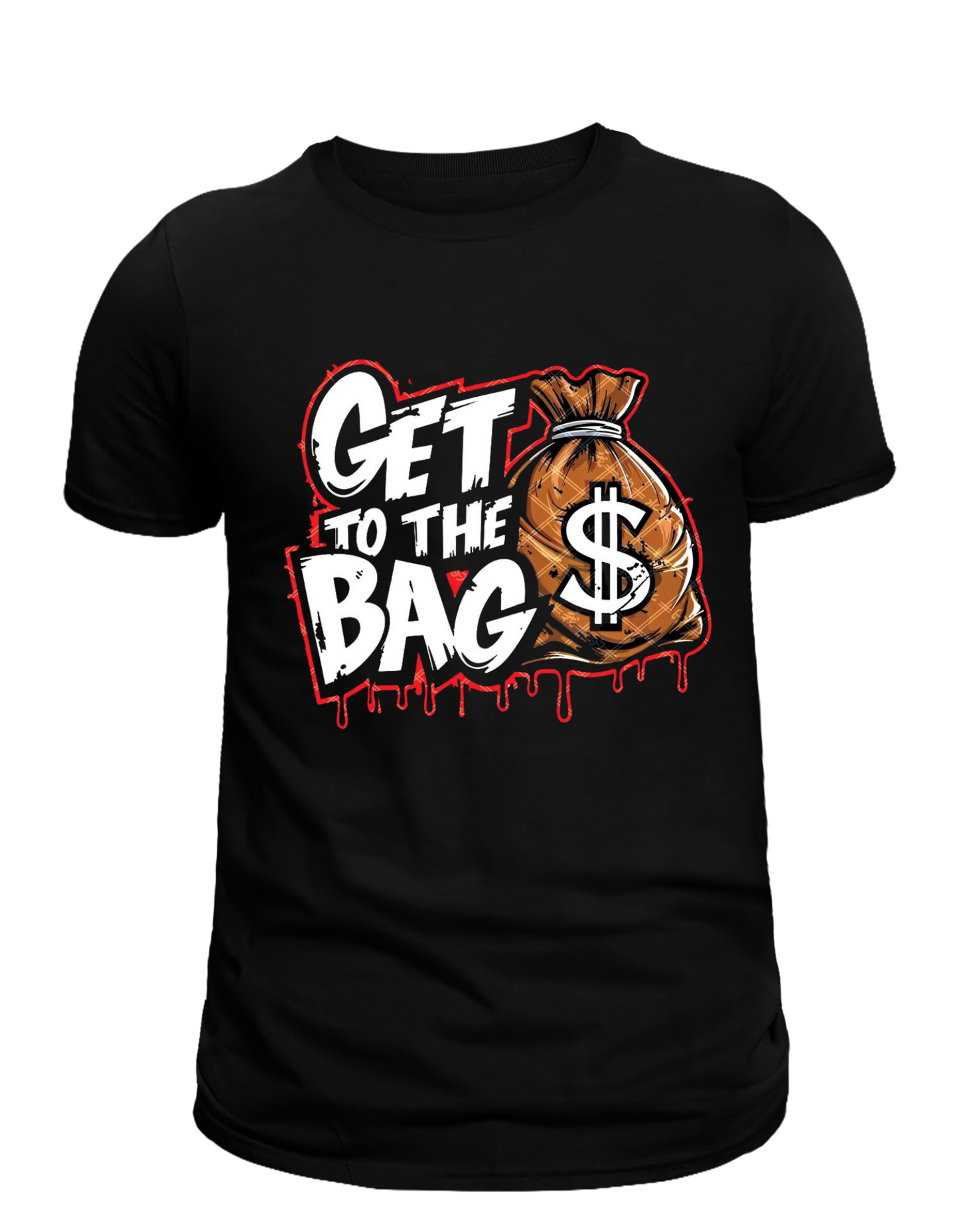 Get To The Money Bag Graphic Teeshirt|Unisex Mi Sangre 🩸 Boutique