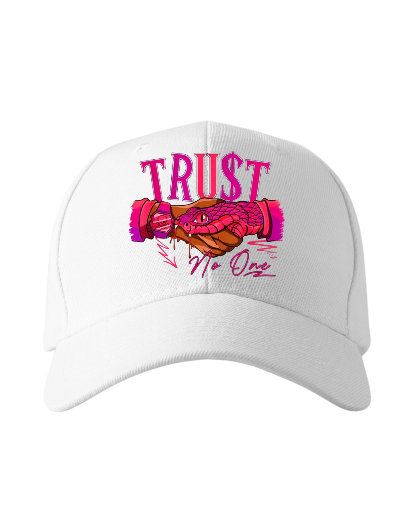 Ladies Trust No One graphic hat Soft, Breathable, Casual Round baseball cap