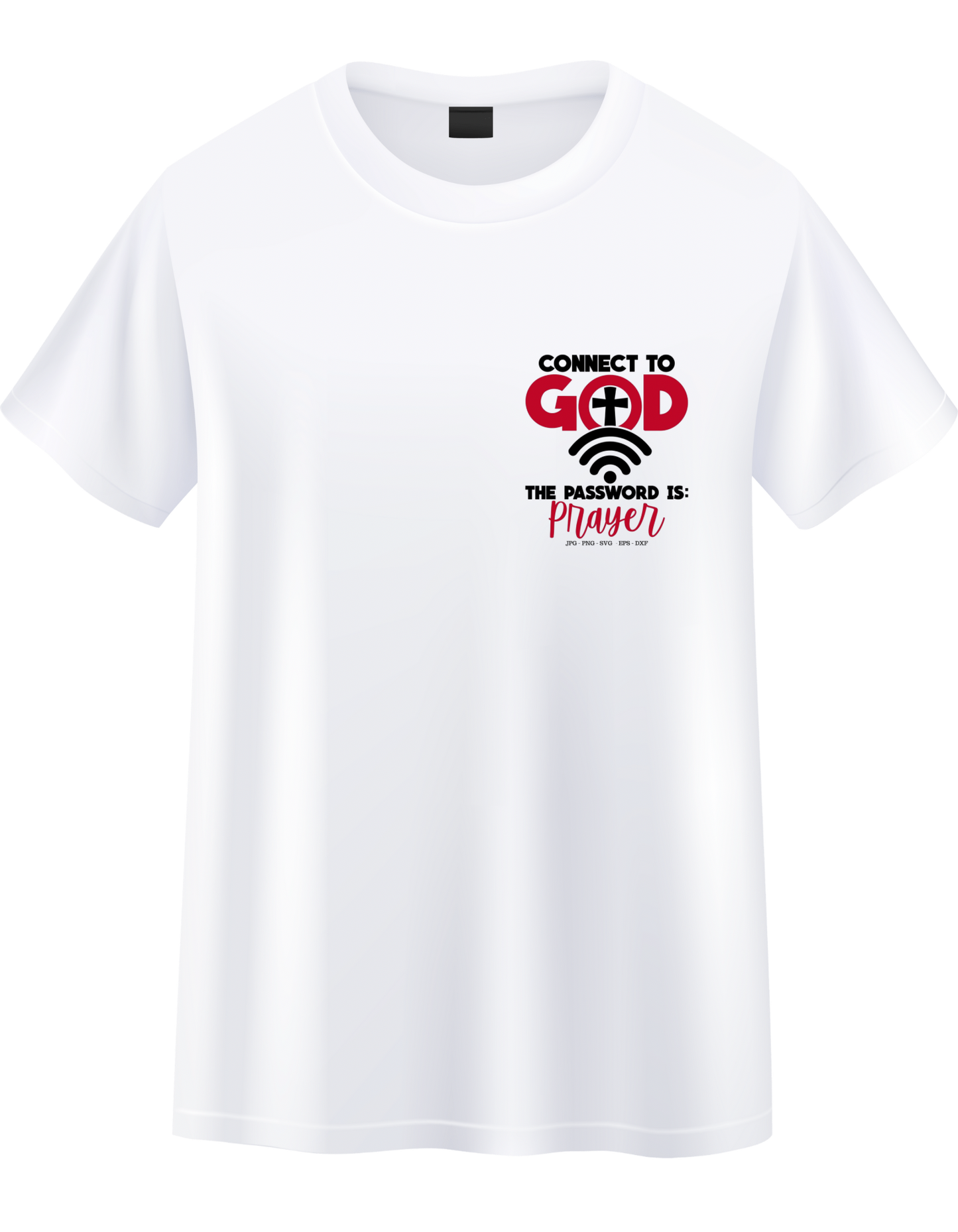 Unisex Connect to God graphic Ladies Soft, Breathable, Casual T-Shirt 100% cotton