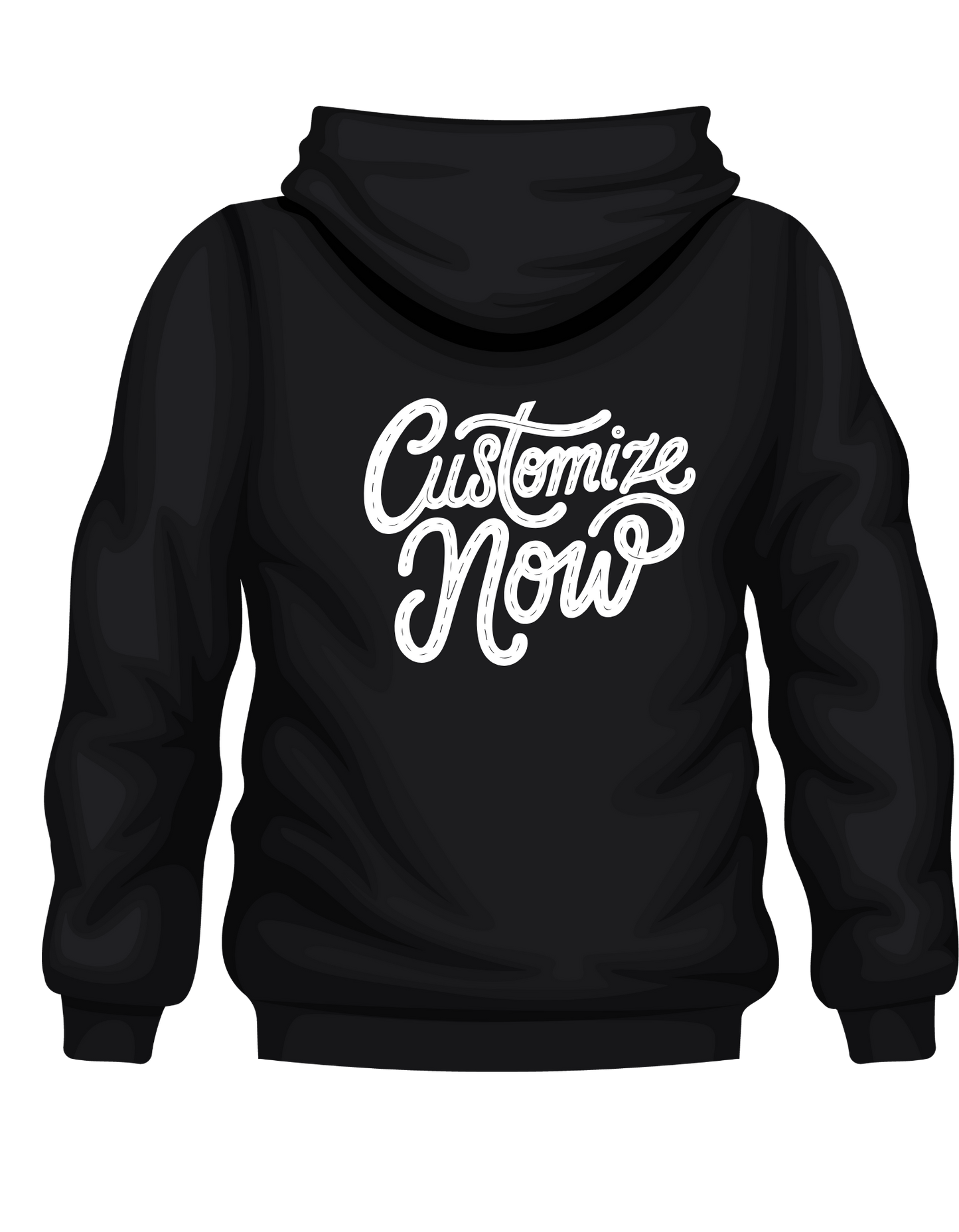 Customizable Unisex Hooded Sweatshirt, French Terry Polyester 100%, Sports Style, Loose Fit with Pocket Detail, Knit Fabric, Slight Stretch, 250g/m² - Personalized Front & Back Design