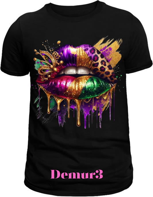 Ladies lips n demure Soft, Breathable, Casual Round Neck T-Shirt|Mi Sangre Boutique