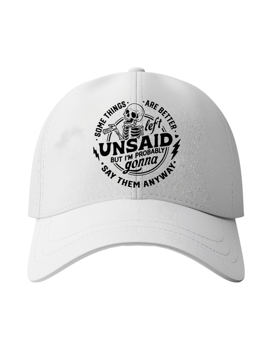 Skeleton Meme Hat Soft, Casual baseball cap For All Seasons Fk it Graphic Hat