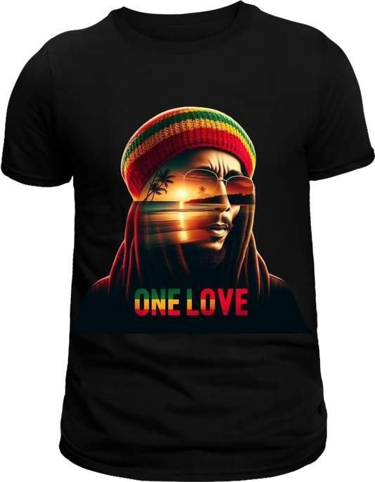 Unisex One love Bob Marley graphic shirt T-Shirt|Mi Sangre Boutique