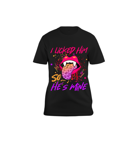 Ladies  'He's Mine' Graphic,Soft, Breathable, Casual Round Neck T-Shirt|Mi Sangre Boutique