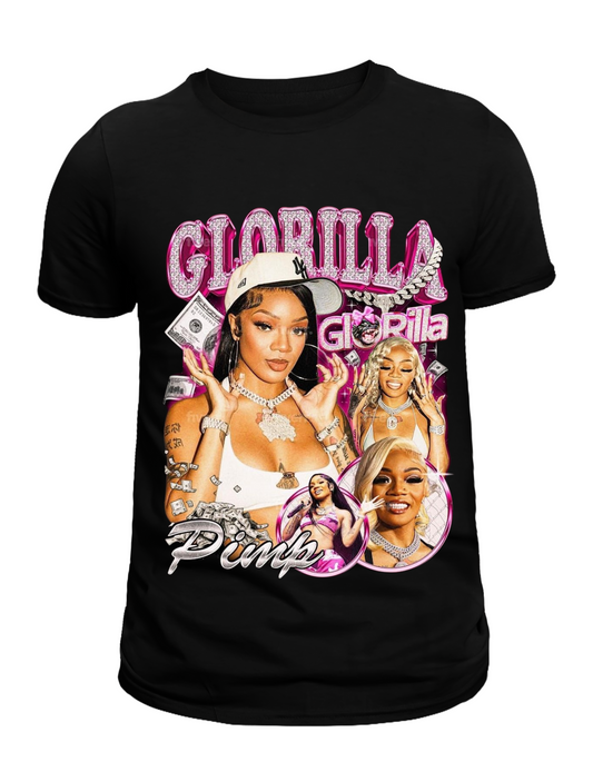 Ladies Glo-Rilla Graphic Tee shirt |Unisex Think outside the box Graphic design |Mi Sangre Boutique