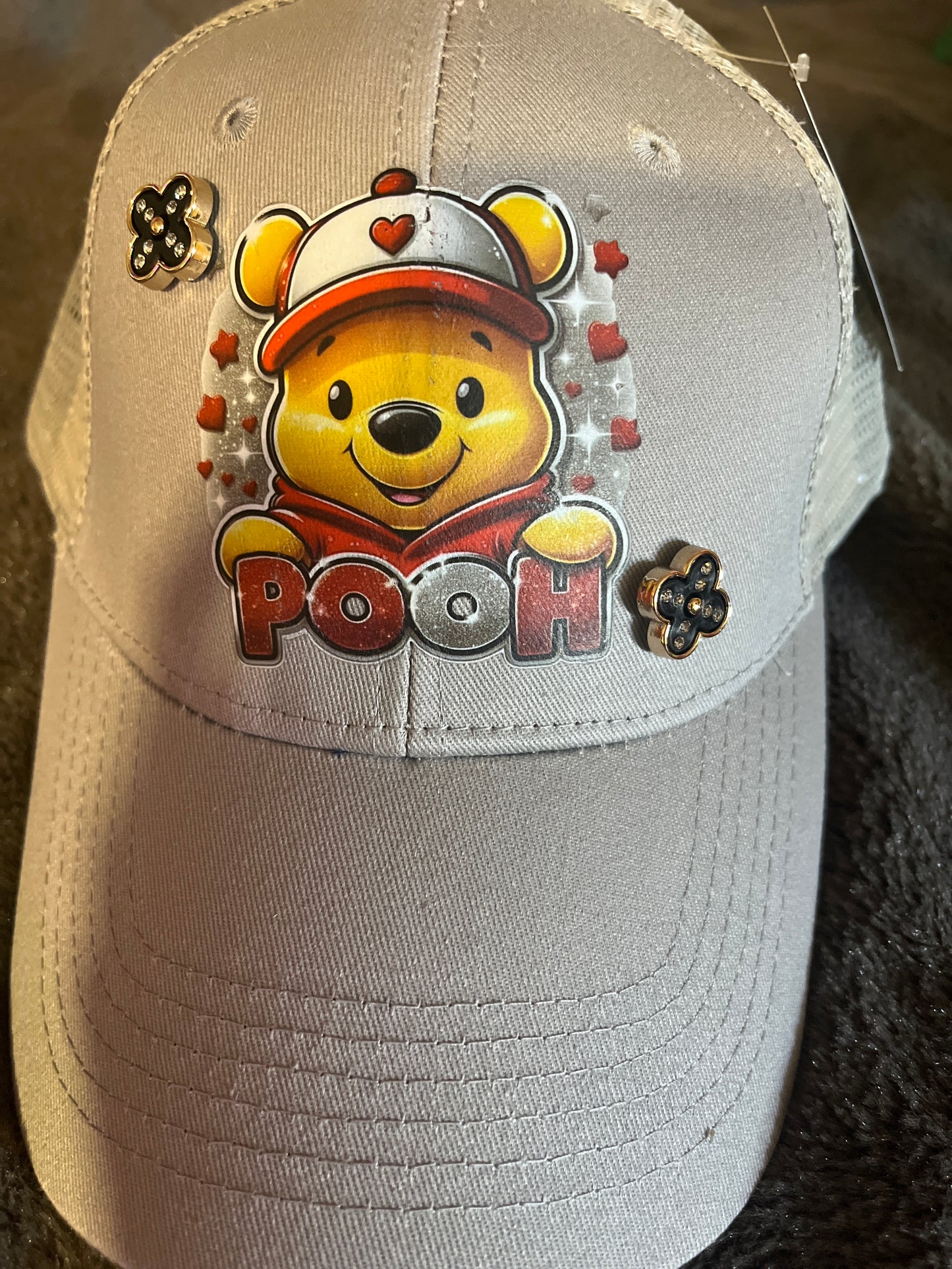 Unisex Winnie Poo Trucker Hat 100%cotton