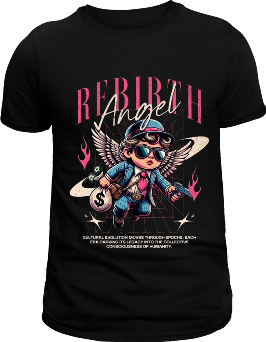 Unisex Graphic Tee, Soft, Breathable, Casual Round Neck T-Shirt For All Seasons Rebirth Graphic
