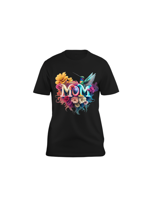 Ladies Best Mom Heart Graphic, Soft, Breathable, Casual Round Neck T-Shirt|Mi Sangre Boutique