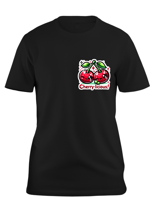 Trending cherries Ladies  Soft, Breathable, Casual Round Neck T-Shirt|Mi Sangre Boutique